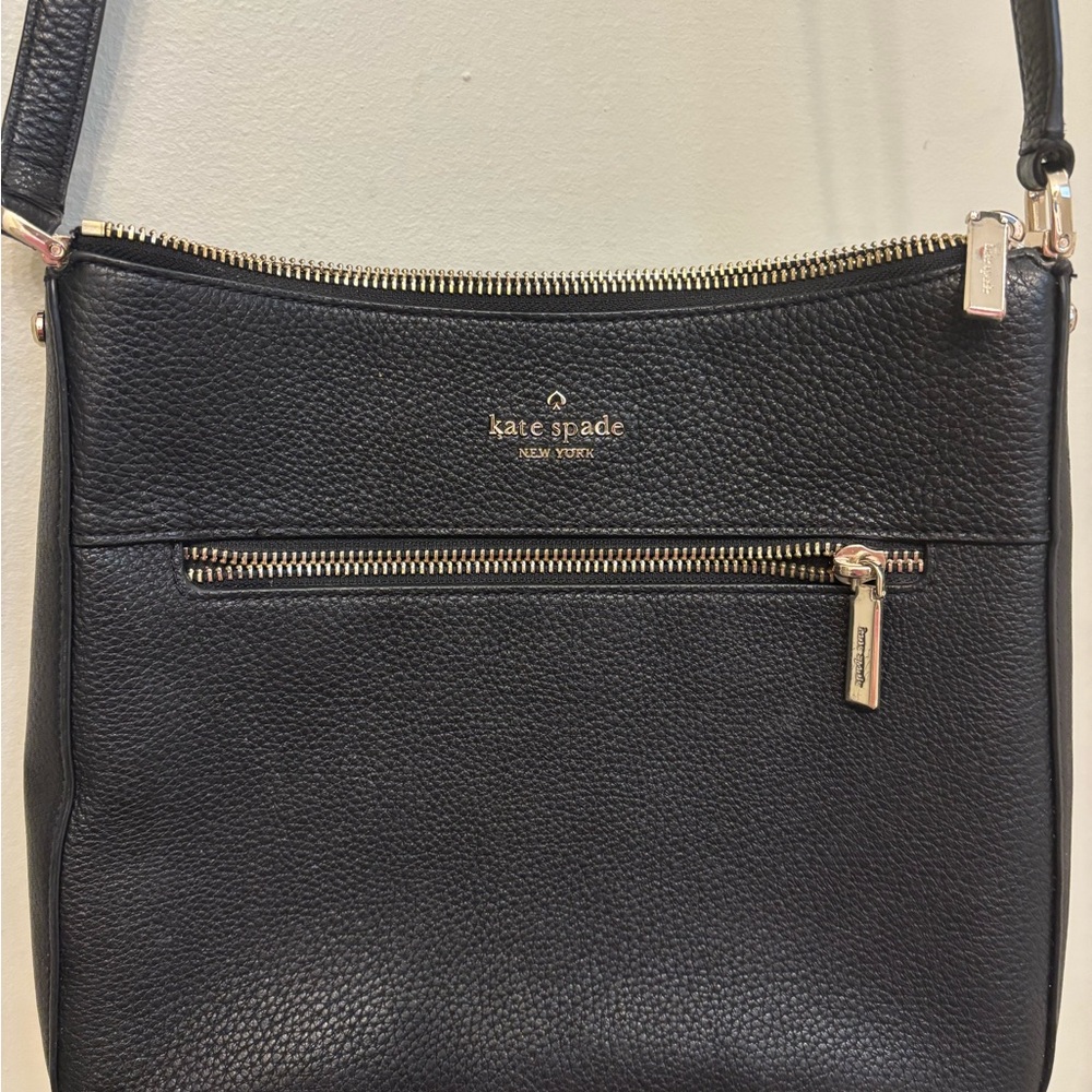 Kate Spade Black Pebbled Leather Crossbody Bag